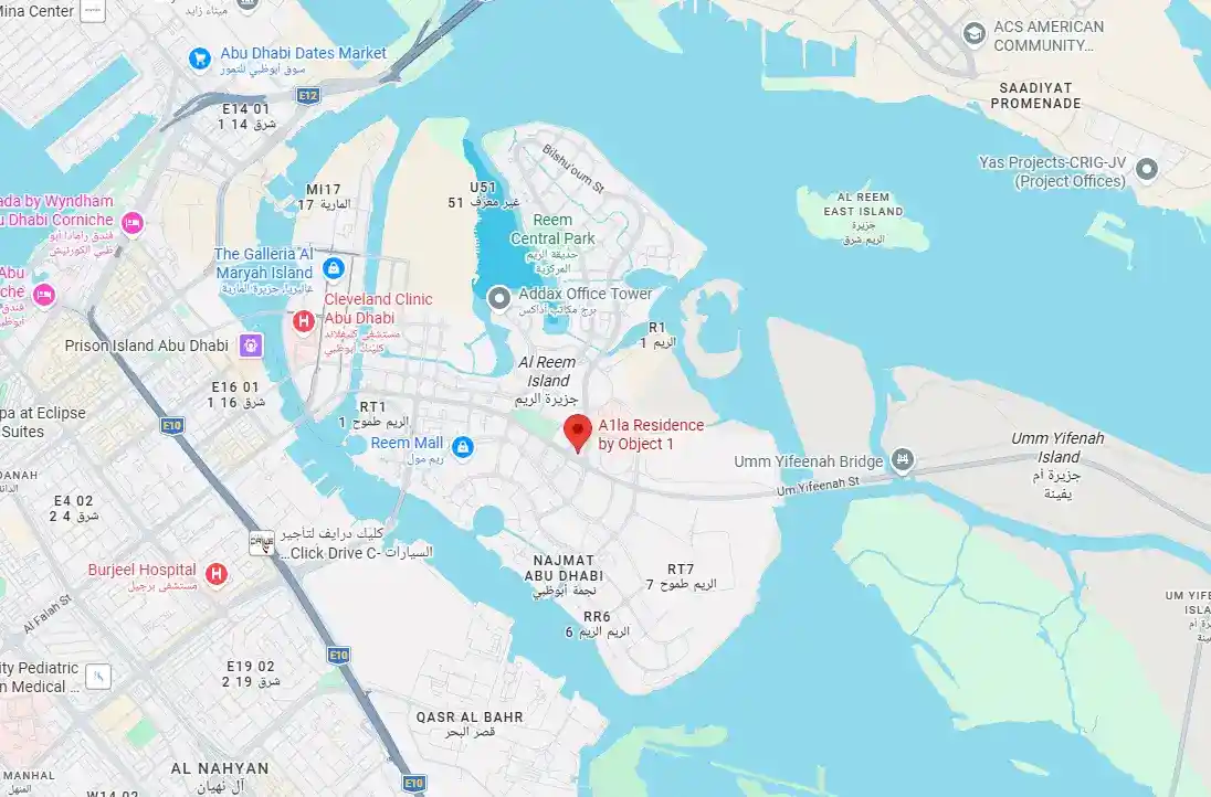 Damac Islands Dubai Location Map